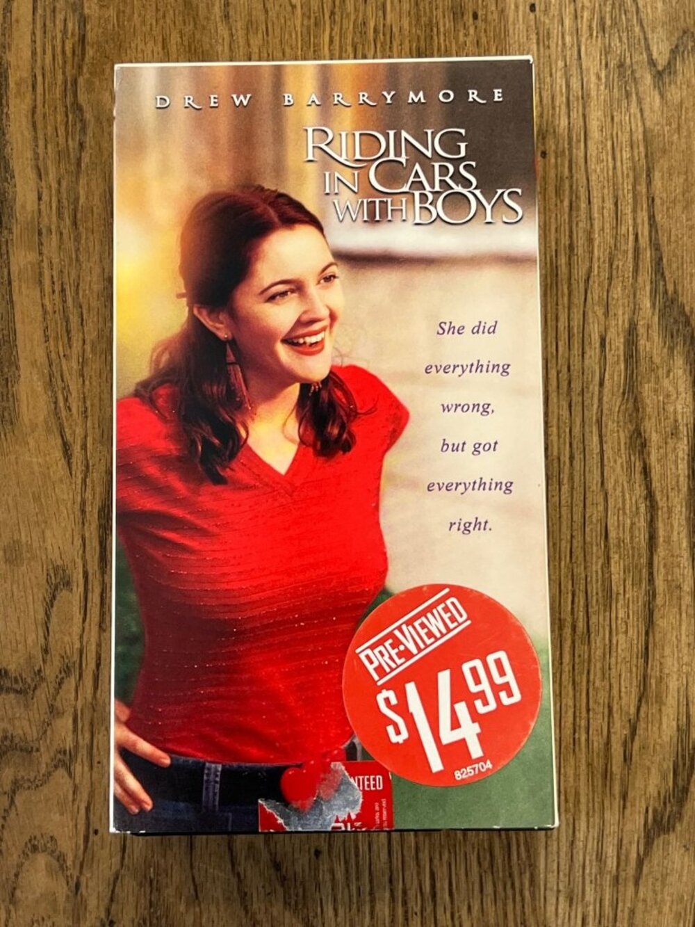 Riding In Cars With Boys 2001 Movie VHS Comedy Drama Drew Barrymore Pre-Owned